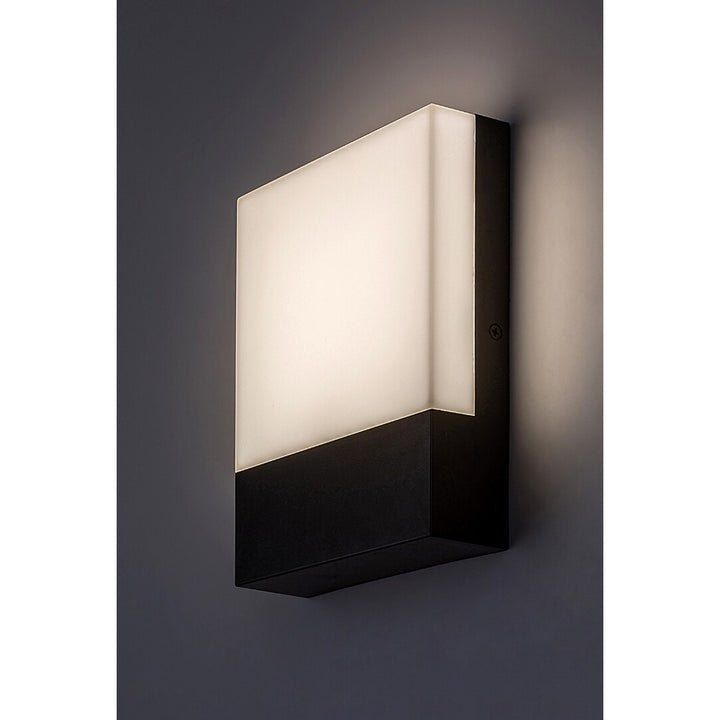 Lampada Rabalux, da esterno, a parete, LED 10W, IP44, nero, Gimone