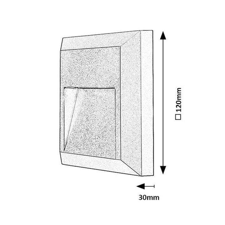 Rabalux, lampada da parete, esterno, LED 4W, antracite, Trento