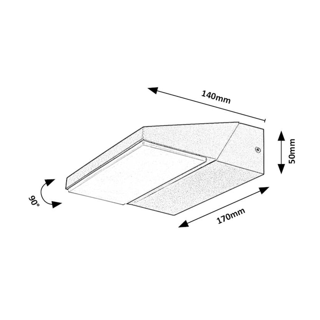 Lampada Rabalux, da esterno, a parete, LED, 13W, IP65, Senica
