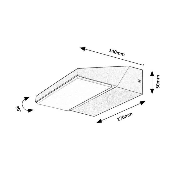 Lampada Rabalux, da esterno, a parete, LED, 13W, IP65, Senica