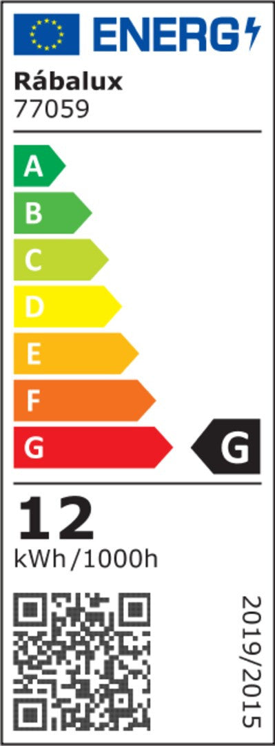 Lampada Rabalux, a stelo, per esterni, LED 12W, IP44, nero, Odiel