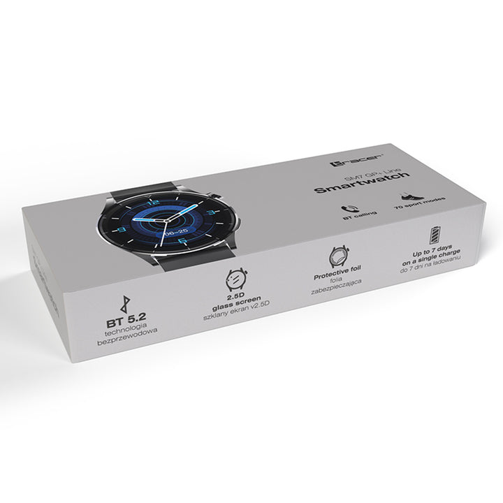 Smartwatch Tracer, Bluetooth 5.2, touch screen da 1,3", 70 modalità sportive, linea SM7 GP+