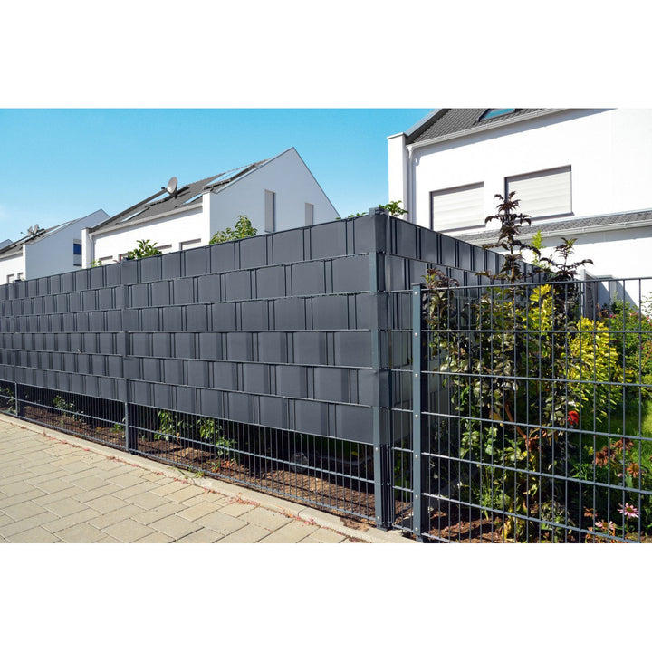 Nastro per recinzione Cellfast, resistente ai raggi UV, 20 clip, 35 m, grafite, 30-080