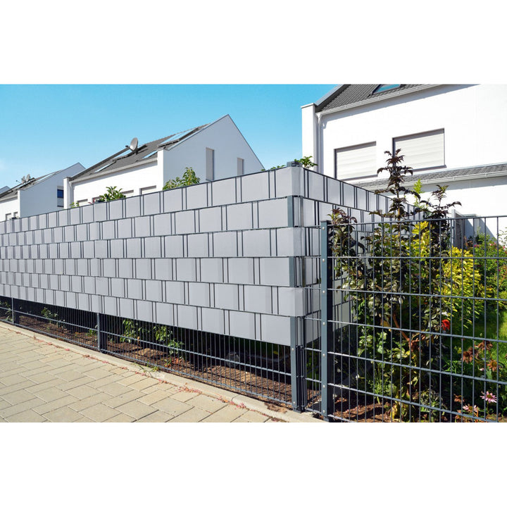 Nastro per recinzione Cellfast, resistente ai raggi UV, 20 clip, 35 m, grigio chiaro, 30-081