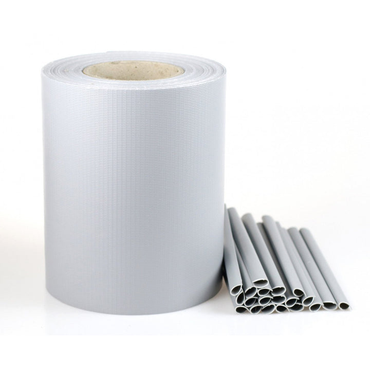 Nastro per recinzione Cellfast, resistente ai raggi UV, 20 clip, 35 m, grigio chiaro, 30-081