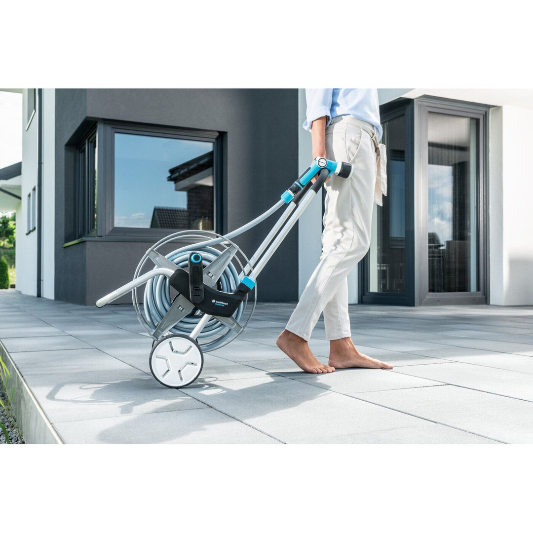 Set da giardino Cellfast, carrello, tubo da 20 m 3/4, irrigatore, raccordi, EXPLORER
