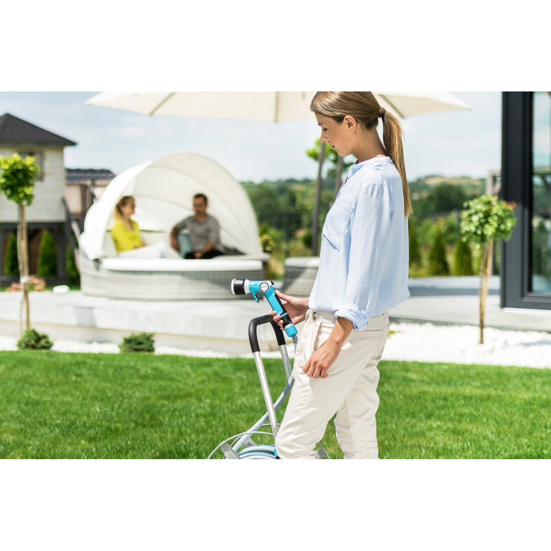 Set da giardino Cellfast, carrello, tubo da 20 m 3/4, irrigatore, raccordi, EXPLORER