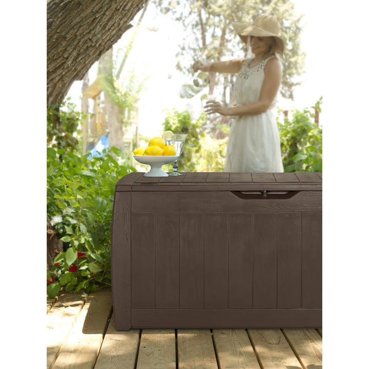 Cassetta da giardino Keter, capacità 270 l, marrone, Hollywood Garden box