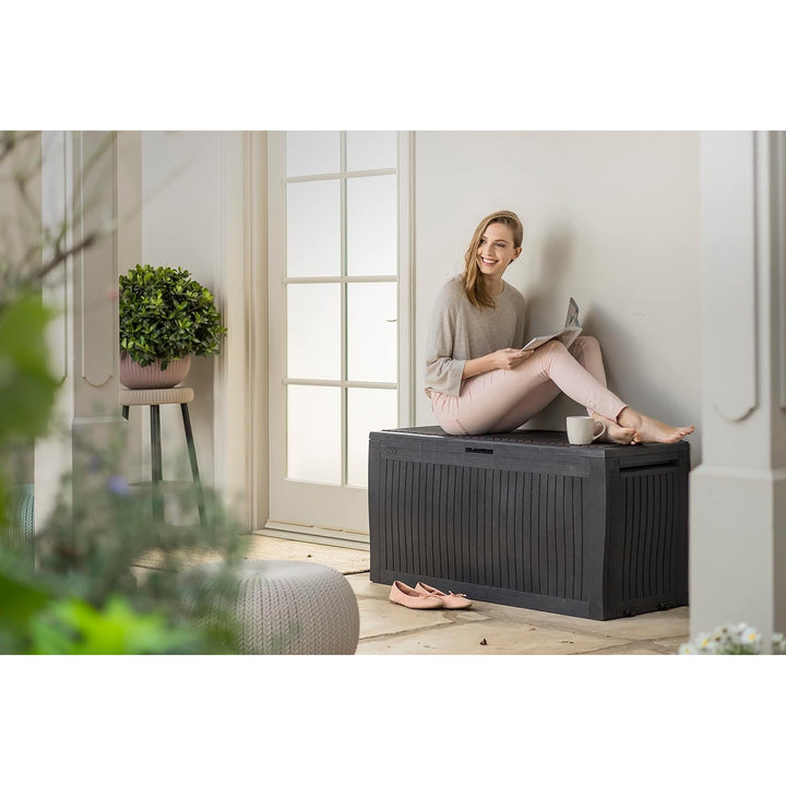 Cassetta da giardino, grafite, 270l, Comfy Storage Box