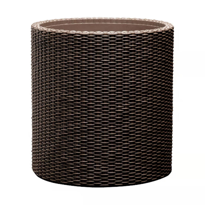 Vaso da fiori Keter, rotondo, diametro 36 cm, marrone, Cylinder Planter M