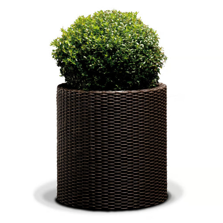Vaso da fiori Keter, rotondo, diametro 43,7 cm, marrone, Cylinder Planter L