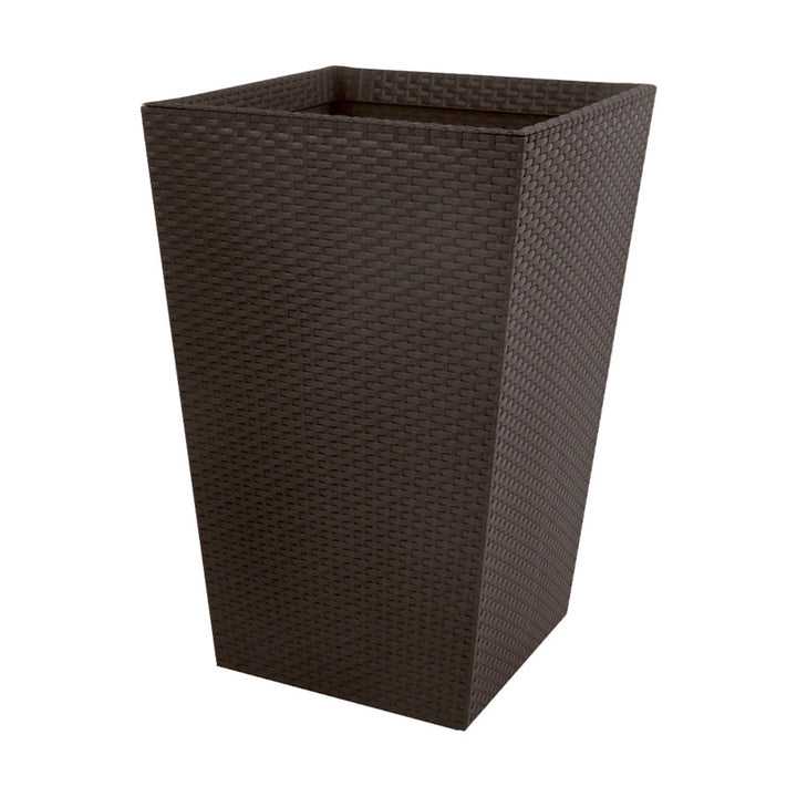 Vaso da fiori Keter, rettangolare, altezza 57 cm, marrone, fioriera in rattan M