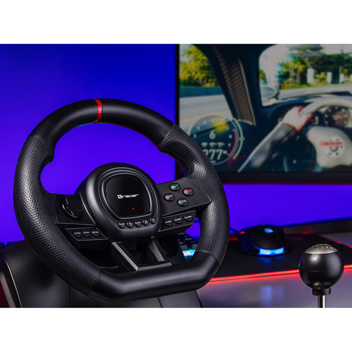 Volante Tracer, cambio, pedali, per PC PS3 PS4 Xbox One Xbox360 Switch, Simracer