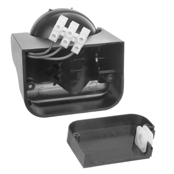 Rilevatore di movimento PIR a infrarossi Maclean IP44 grigio portata 12m carico massimo 800/1200W MCE358 GR