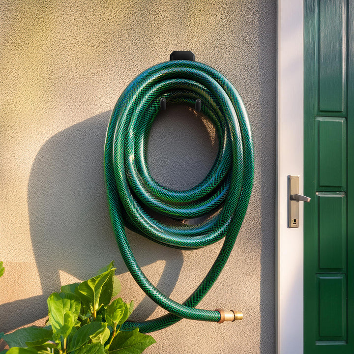 Staffa a muro per garage per pneumatici attrezzi da giardino scala tubi biciclette acciaio carico massimo 35kg,  MC-440
