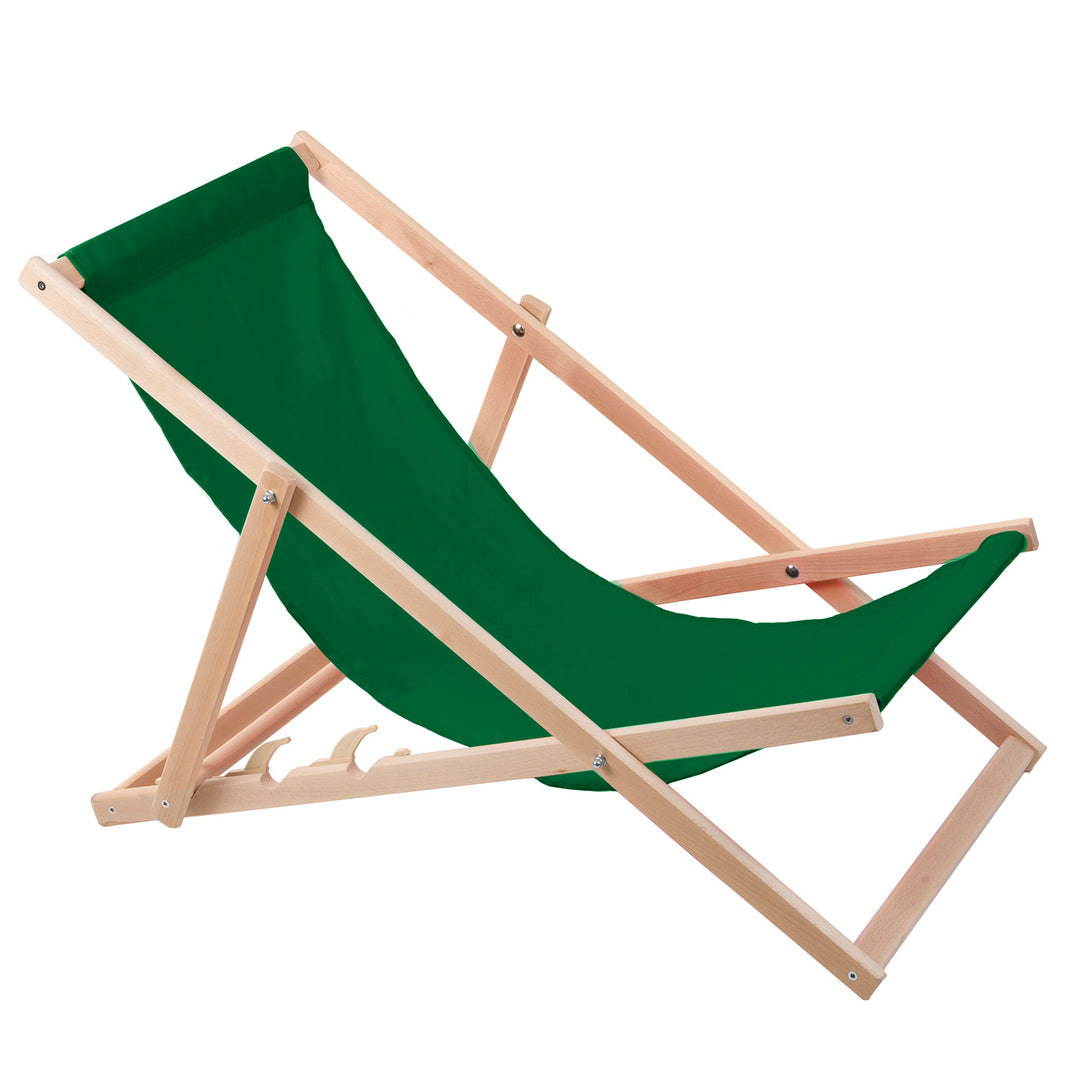 2 comode sedie a sdraio in legno grigio, ideali per la spiaggia, il balcone e la terrazza