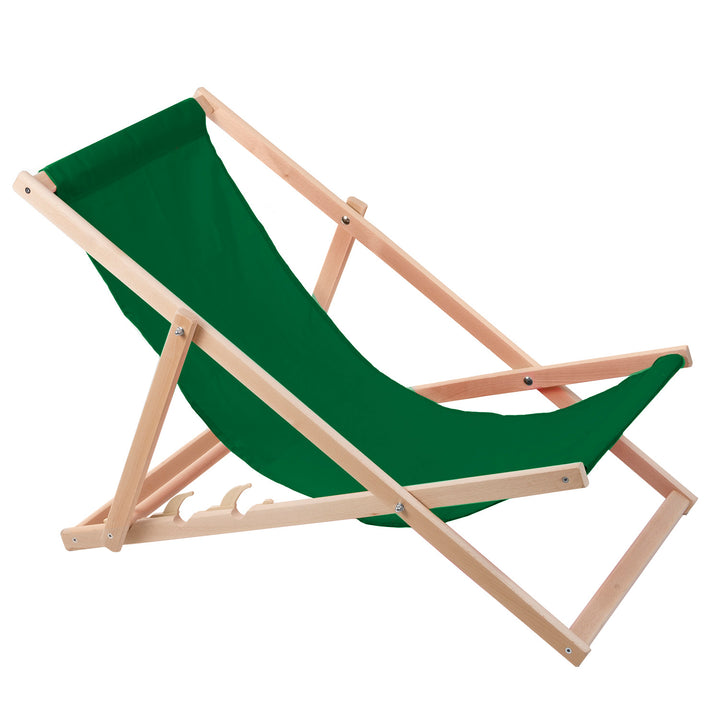 2 comode sedie a sdraio in legno grigio, ideali per la spiaggia, il balcone e la terrazza