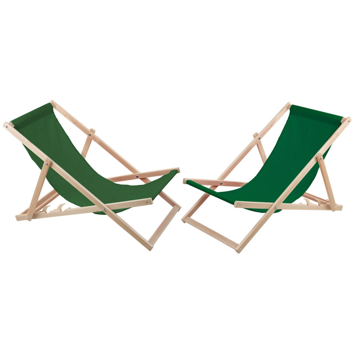 2 comode sedie a sdraio in legno grigio, ideali per la spiaggia, il balcone e la terrazza