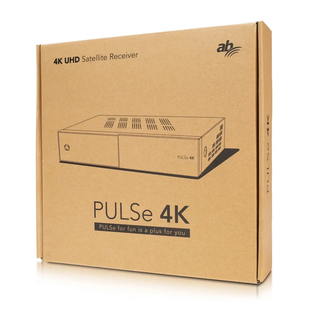 Ricevitore satellitare AB, 4K, Flash 8 GB, 2 GB di RAM DDR4, 2x USB 2.0, PULSe 4K