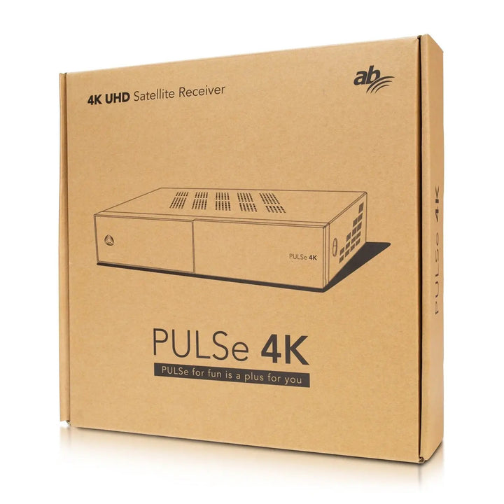 Ricevitore satellitare AB, 4K, Flash 8 GB, 2 GB di RAM DDR4, 2x USB 2.0, PULSe 4K