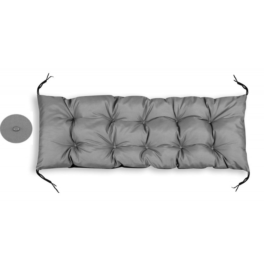 Cuscino da giardino AIO, per panchina, altalena, impermeabile, grigio, 100x50 cm, PODOGR100/50C-SZ
