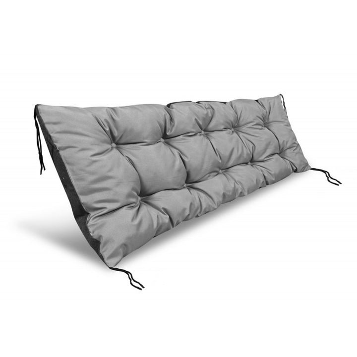 Cuscino da giardino AIO, per panchina, altalena, impermeabile, grigio, 100x50 cm, PODOGR100/50C-SZ