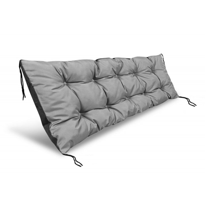 Cuscino da giardino AIO, per panchina, altalena, impermeabile, grigio, 150x50 cm, PODOGR150/50C-SZ