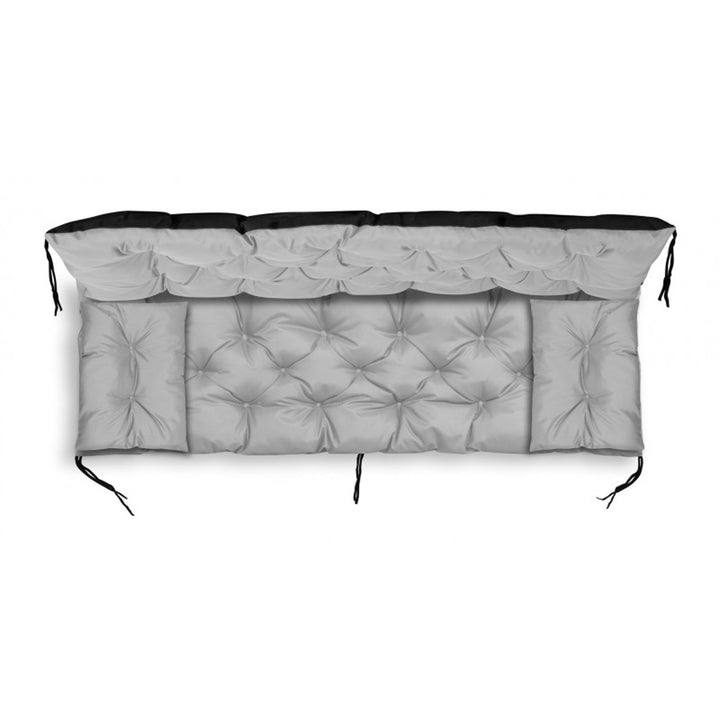 Set da giardino Swing, colore grigio chiaro 150x60x50cm + 2 cuscini 42 x 42 cm