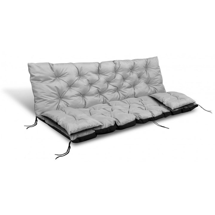 Set da giardino Swing, colore grigio chiaro 150x60x50cm + 2 cuscini 42 x 42 cm
