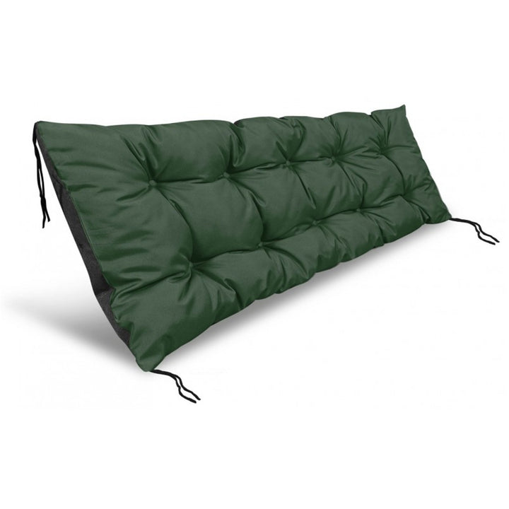 Cuscino impermeabile da giardino per panchina europallet, verde 120x40 cm