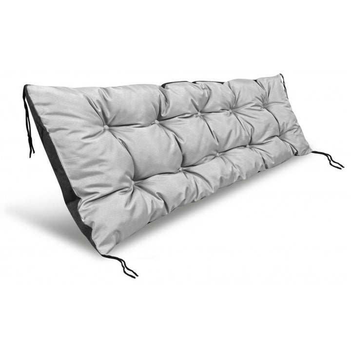 Cuscino impermeabile da giardino per panchina europallet, grigio chiaro 120x40 cm