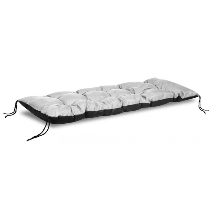Cuscino impermeabile da giardino per panchina europallet, grigio chiaro 120x40 cm