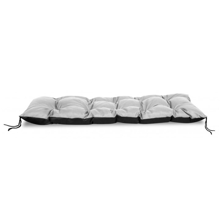 Cuscino impermeabile da giardino per panchina europallet, grigio chiaro 120x40 cm