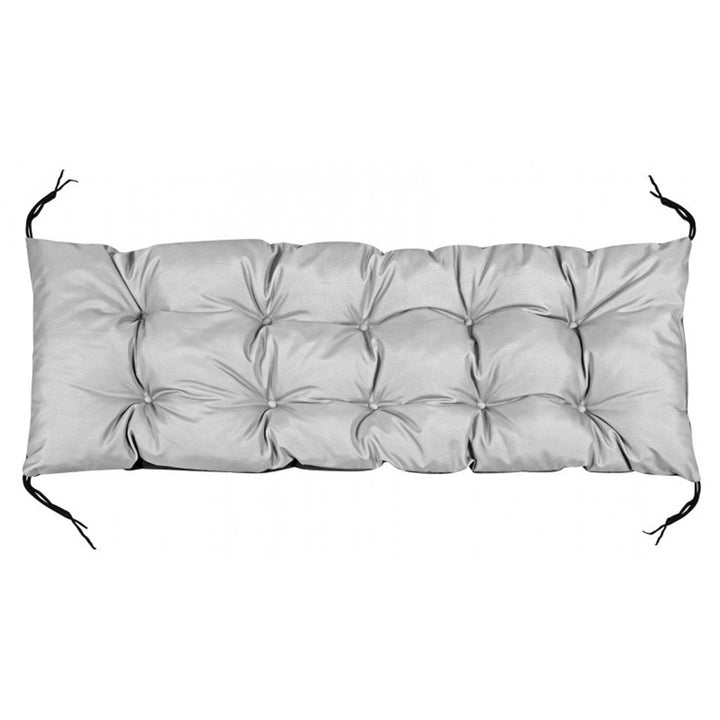 Cuscino impermeabile da giardino per panchina europallet, grigio chiaro 120x40 cm
