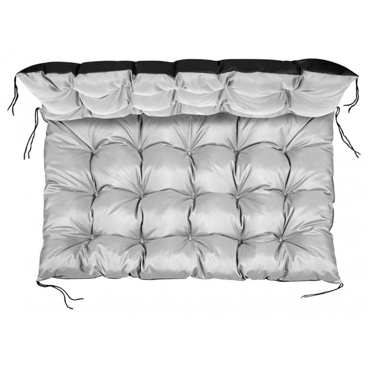 Cuscino impermeabile da giardino per panchina europallet, grigio chiaro 120x80 cm