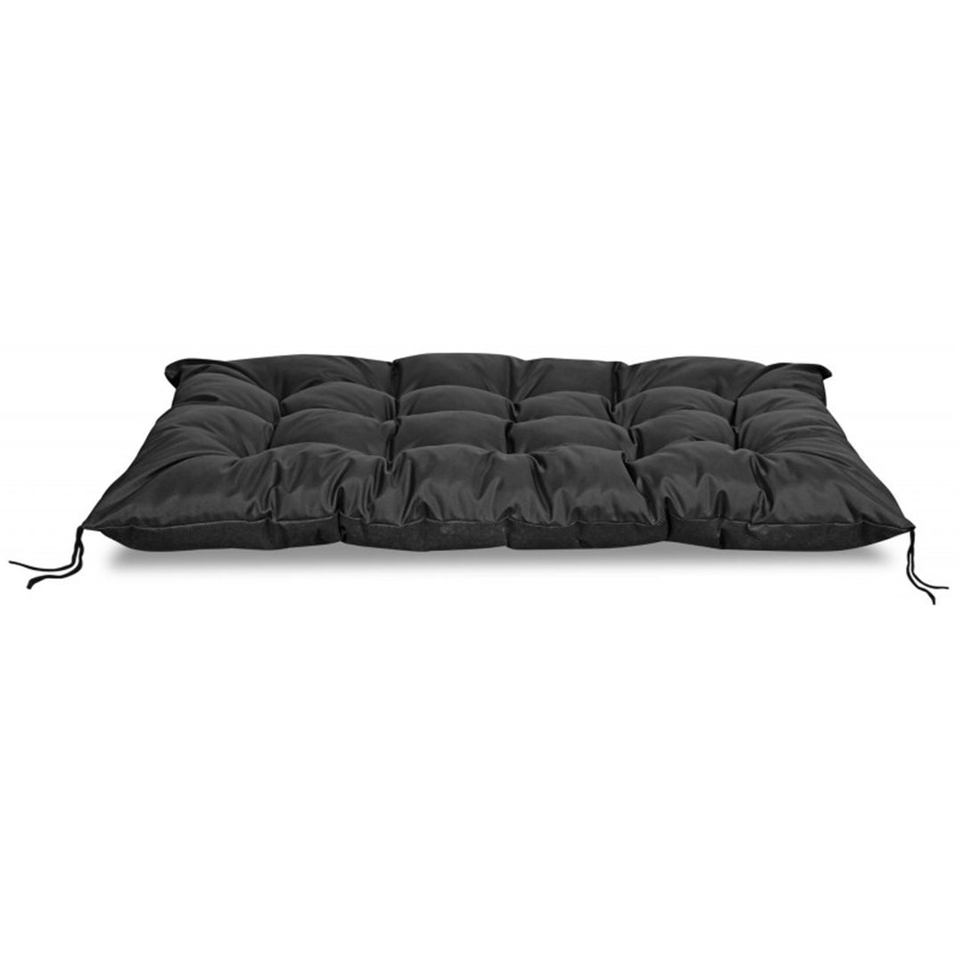 Cuscino impermeabile da giardino per panchina europallet nero 120x80 cm in nero