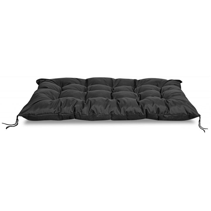 Cuscino impermeabile da giardino per panchina europallet nero 120x80 cm in nero