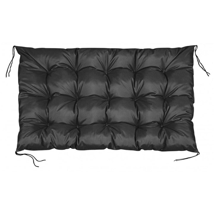 Cuscino impermeabile da giardino per panchina europallet nero 120x80 cm in nero
