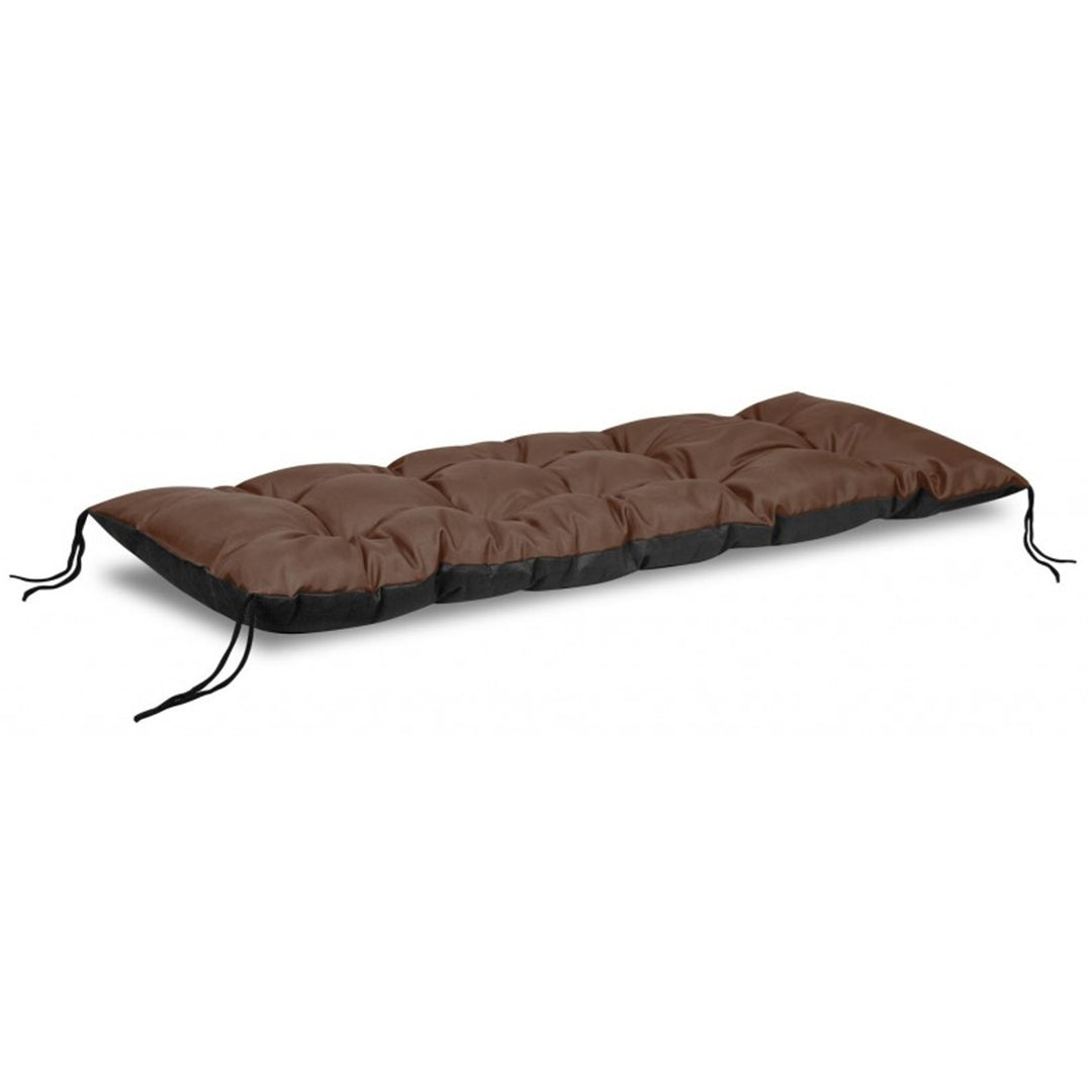 Cuscino per panchina da giardino di europallets , colore marrone 120x40 cm