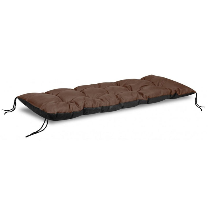 Cuscino per panchina da giardino di europallets , colore marrone 120x40 cm