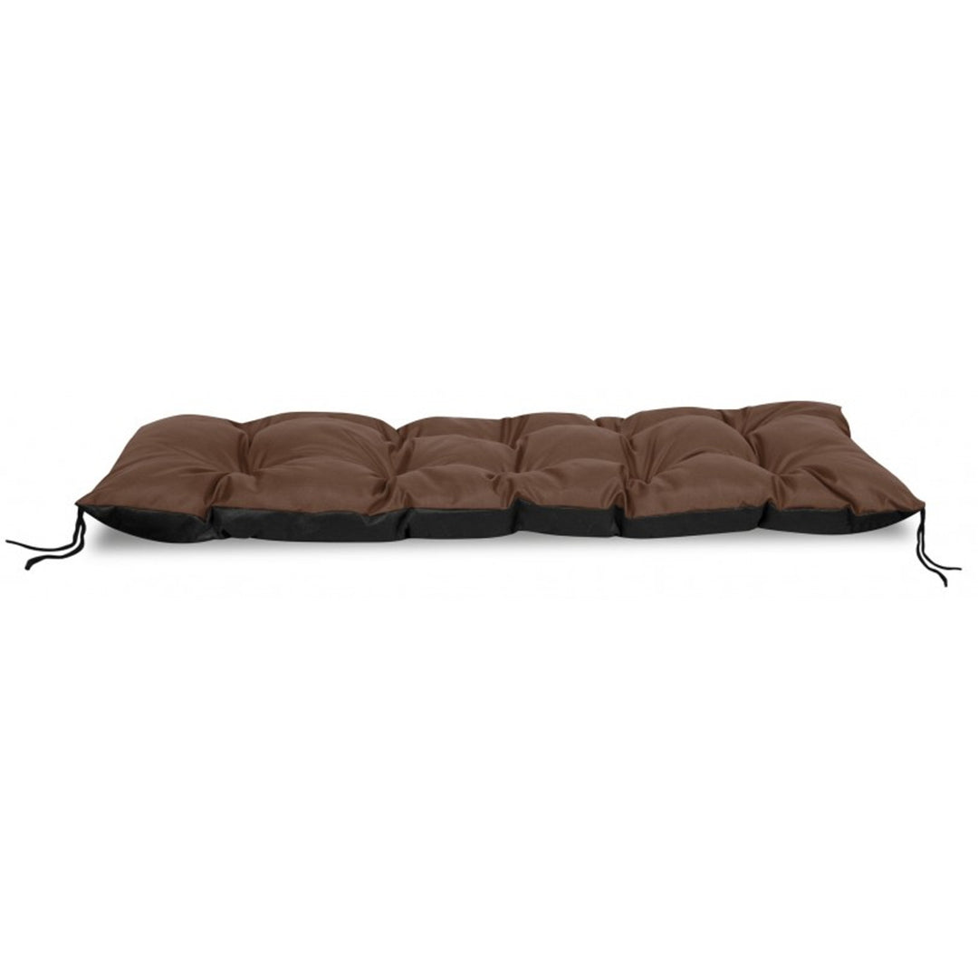 Cuscino per panchina da giardino di europallets , colore marrone 120x40 cm