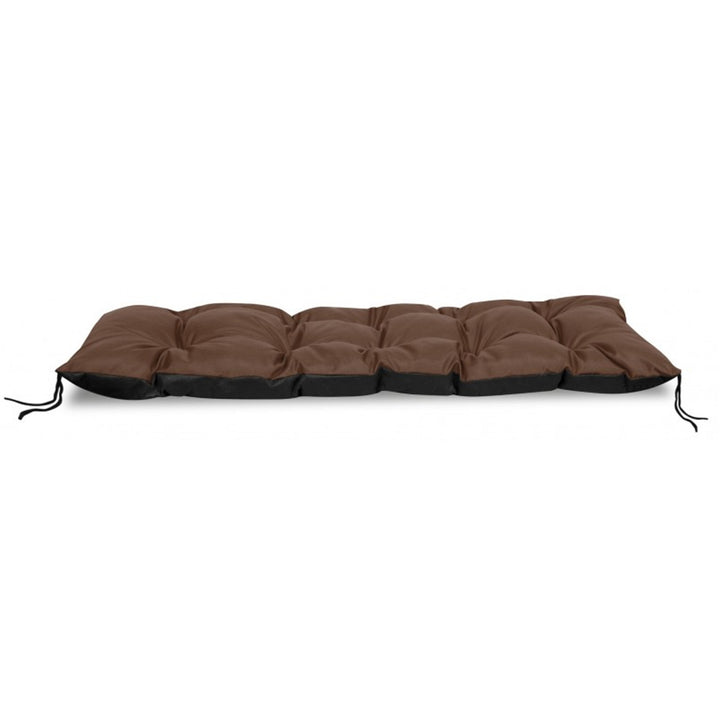 Cuscino per panchina da giardino di europallets , colore marrone 120x40 cm