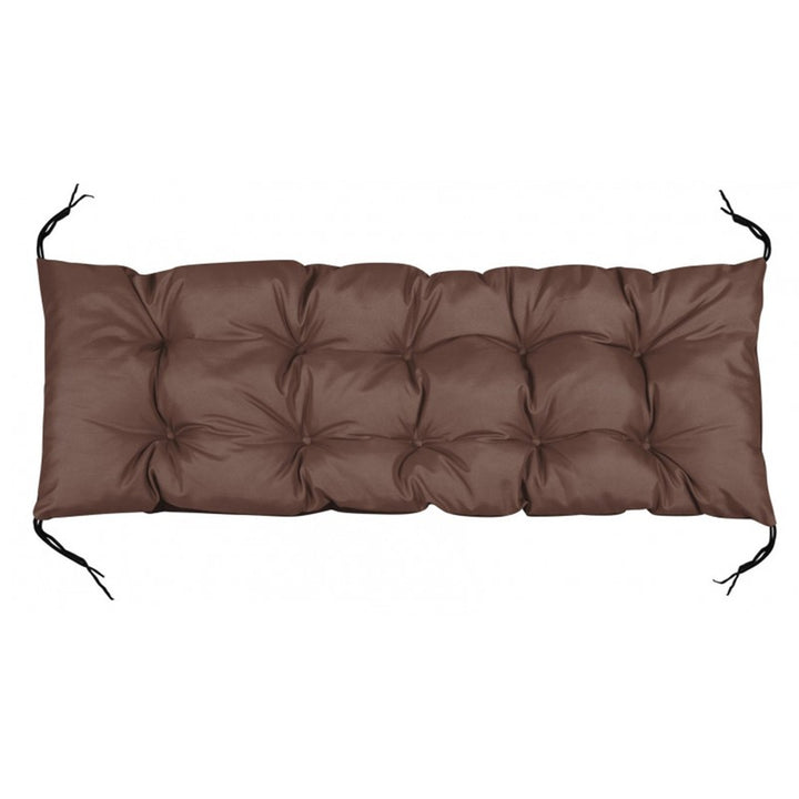 Cuscino per panchina da giardino di europallets , colore marrone 120x40 cm