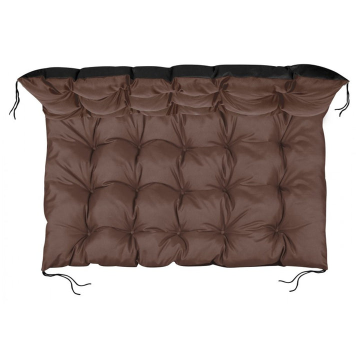 Cuscino impermeabile da giardino per panchina  europallet 120x80 cm, colore marrone