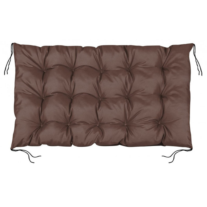 Cuscino impermeabile da giardino per panchina  europallet 120x80 cm, colore marrone