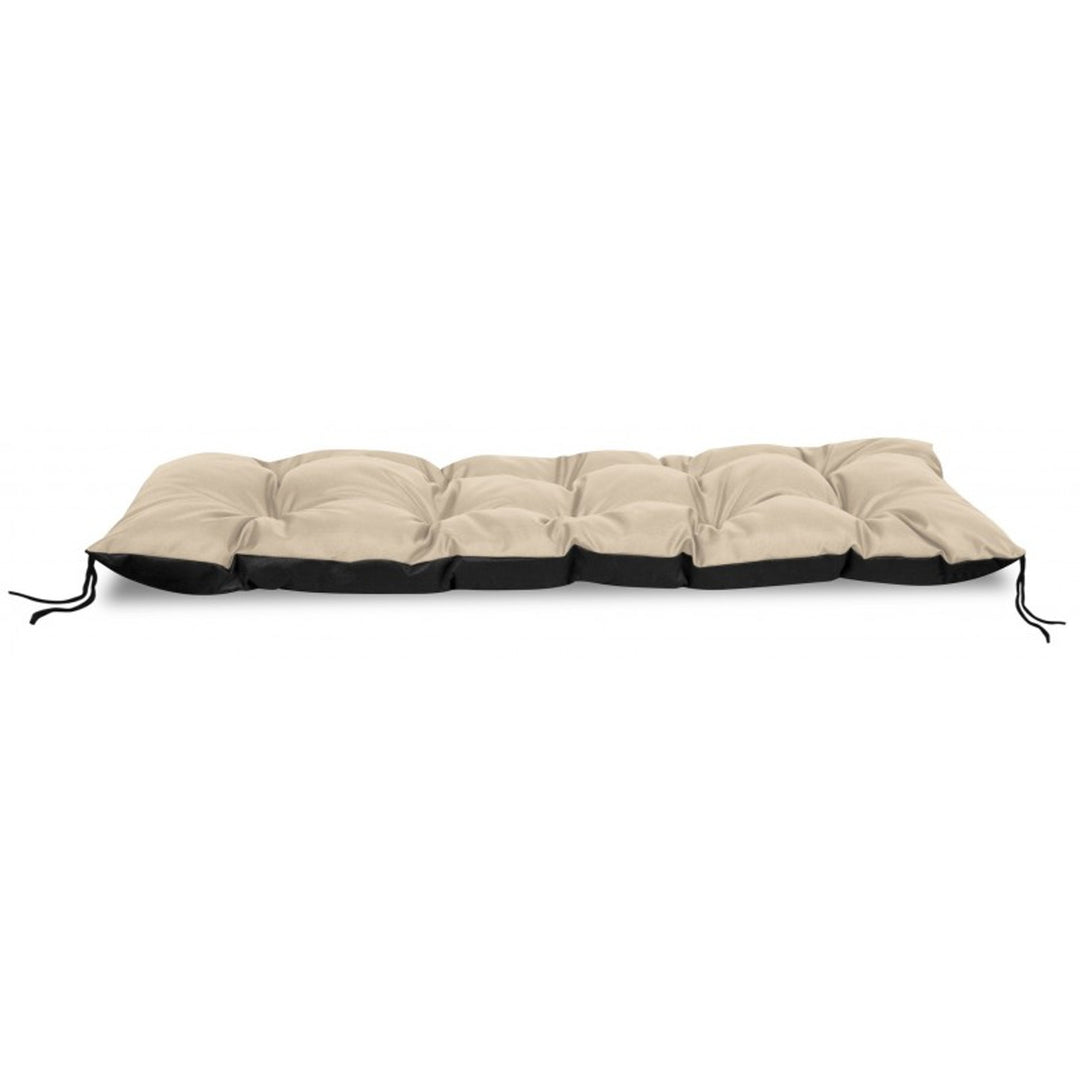 Cuscino per panchina da giardino di europallets beige 120x40 cm