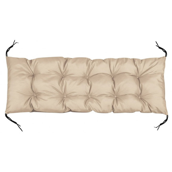 Cuscino per panchina da giardino di europallets beige 120x40 cm
