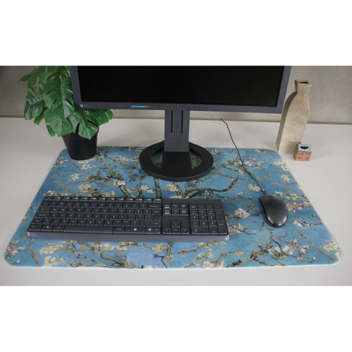 Bertoni, Tappetino da scrivania per tastiera e mouse, in feltro,50x70 cm, Almond