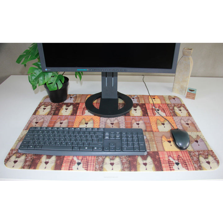 Bertoni, Tappetino da scrivania per tastiera e mouse, in feltro, 50x70 cm, Pexeso Beige