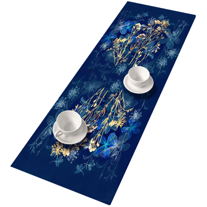 Tovaglia da tavola Bertoni, Runner in feltro, 115x40cm, motivo stampa Midnight